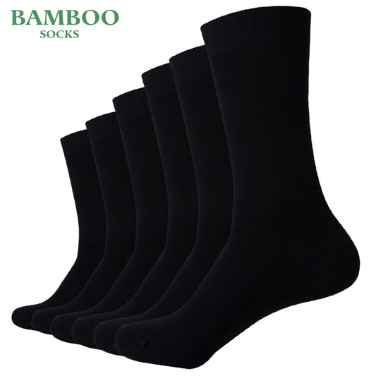 Men's Bamboo Black Dress Socks